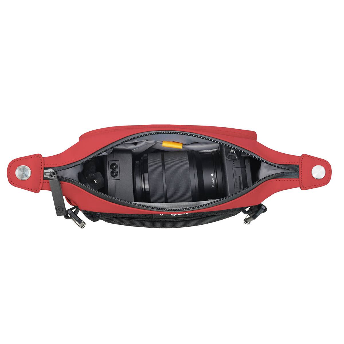 Alt View 6. Vanguard - Vanguard VEO Lite S2L Camera and Everyday Shoulder Bag - Red.