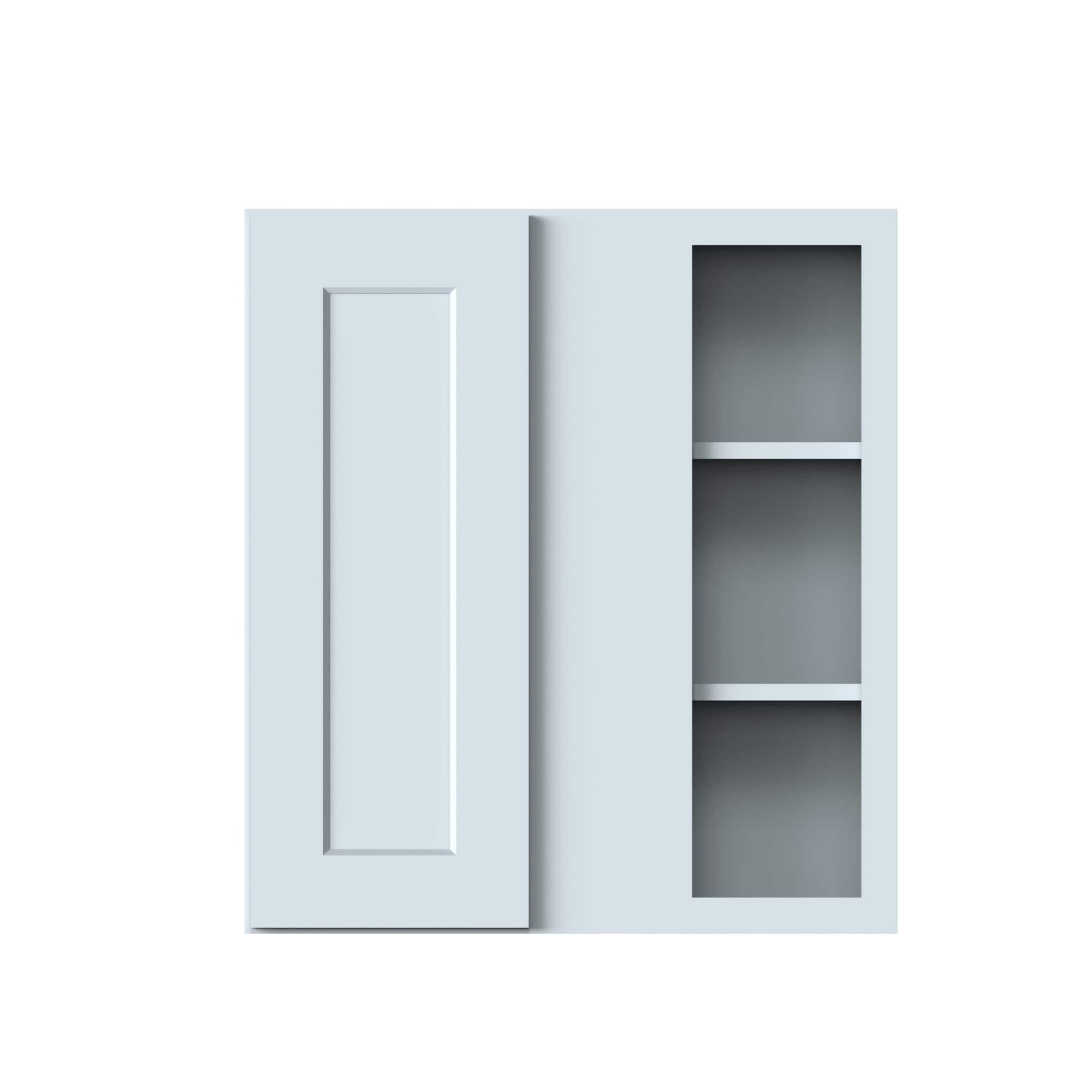 Boyel Living - Standard Corner Wall Cabinets 30.Wx12in.H Ready to Assemble Kitchen Cabinets - DOVE GRAY