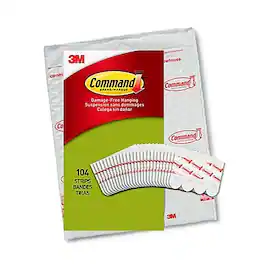 Command - Small Poster Hanging Strips, 104/Pack (17024-104NA) - White