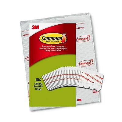 Command - Small Poster Hanging Strips, 104/Pack (17024-104NA) - White