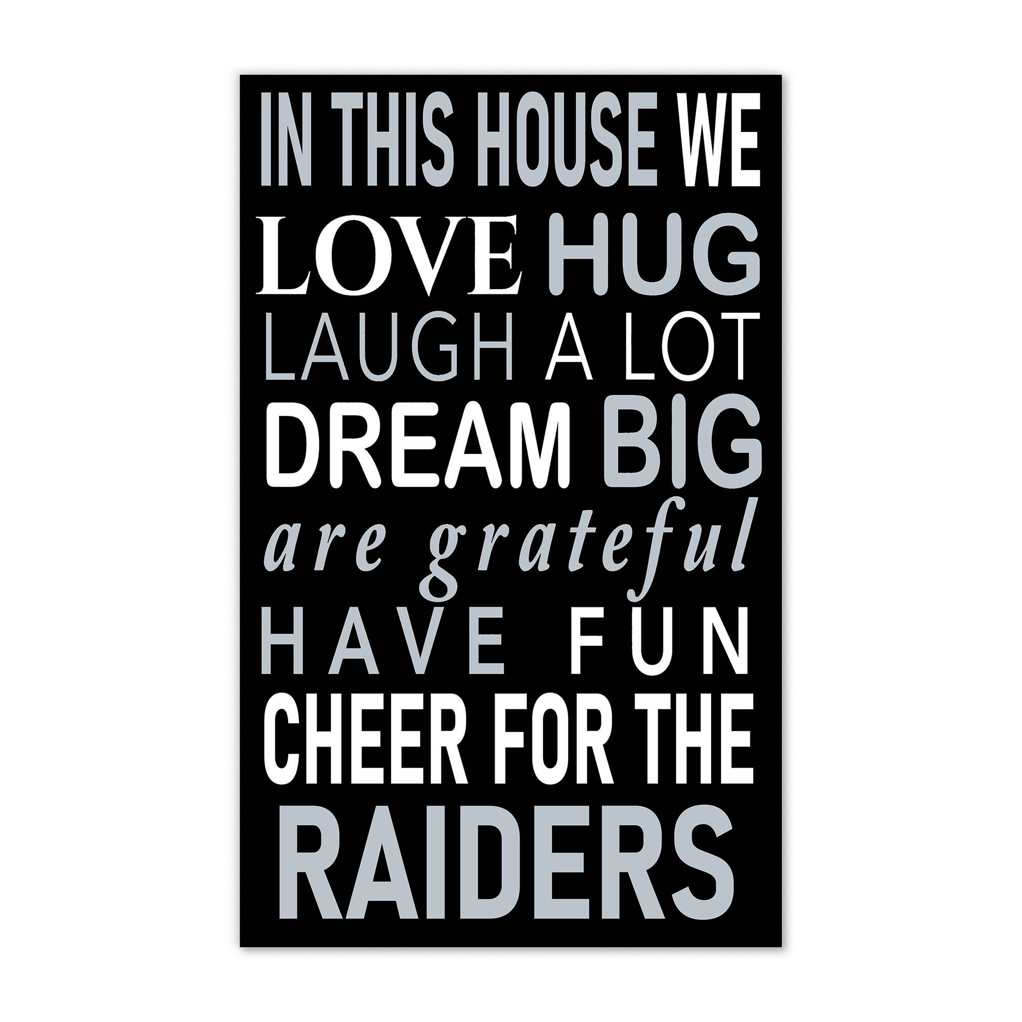 Las Vegas Raiders 11" x 19" Briteline In This House Sign