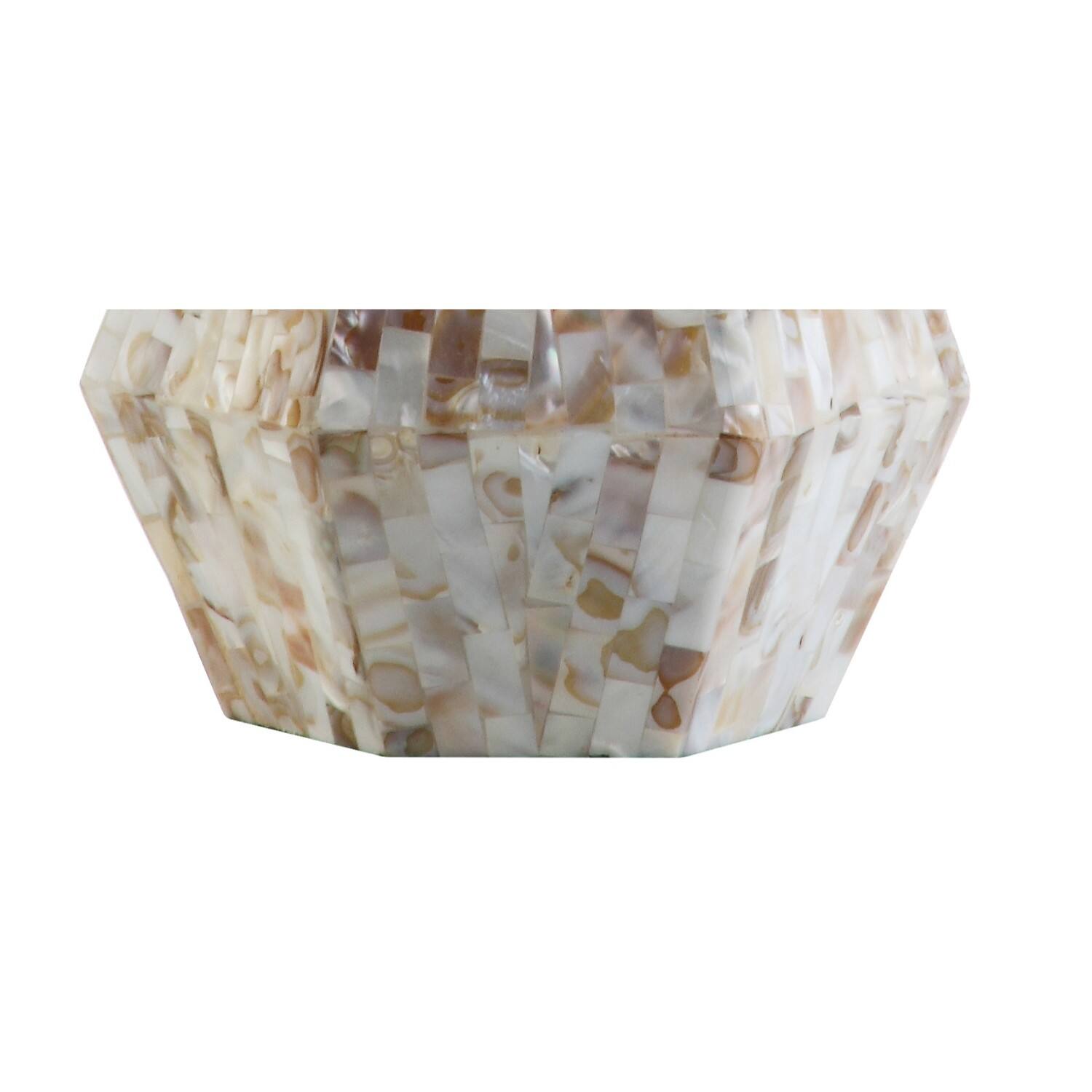 Alt View 7. Jonathan Y - Isabella 21" Seashell LED Table Lamp, Natural Ivory (Set of 2) - Natural/Ivory.