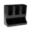 Alt View 15. Mind Reader - Cup and Condiment Station, Countertop Organizer, Coffee Bar, Kitchen, Stirrers, 13"L x 6.4"W x 11.5"H - Black.