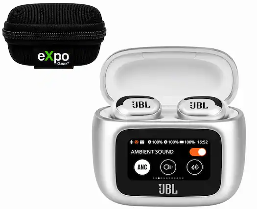 eXpo Gear UBL UBL 100% 100% 100% 16:52 AMBIENT SOUND ANC ai. :))(. JBL