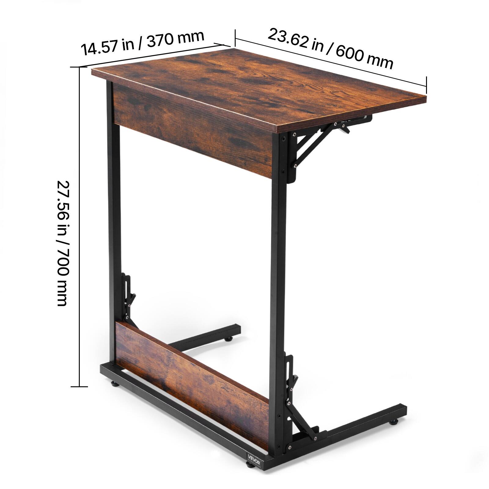 - Width: 23.62 in / 600 mm
- Depth: 14.57 in / 370 mm
- Height: 27.56 in / 700 mm