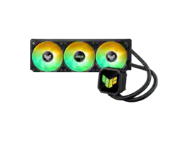 ASUS - TUF Gaming LC III 360 LCD with triple fans, 2.8" LCD for monitoring & custom media - ARGB