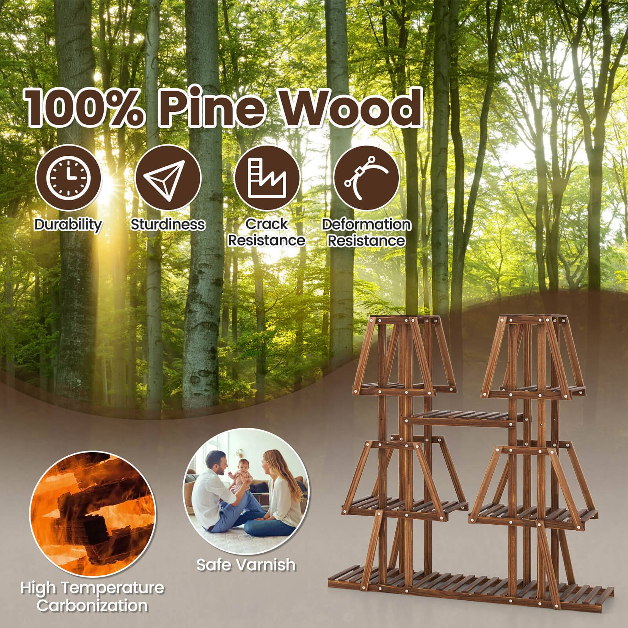 100% Pine Wood

- Durability
- Sturdiness
- Crack Resistance
- Deformation Resistance
- High Temperature Carbonization
- Safe Varnish