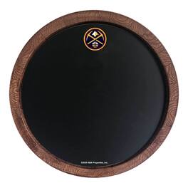 The Fan-Brand - Denver Nuggets 20.25'' Round Chalkboard Faux Barrel Top Sign - Multicolor