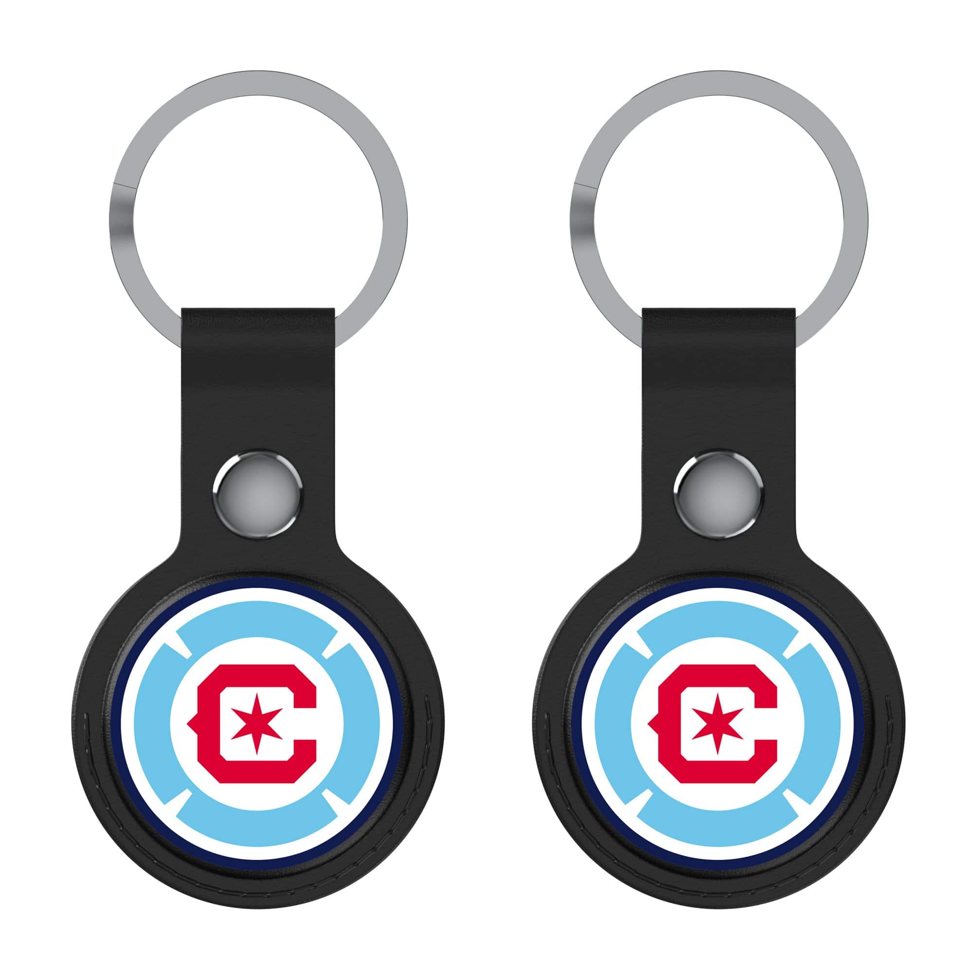 Keyscaper - Chicago Fire Two-Pack Insignia AirTag Holders - No Size - Black