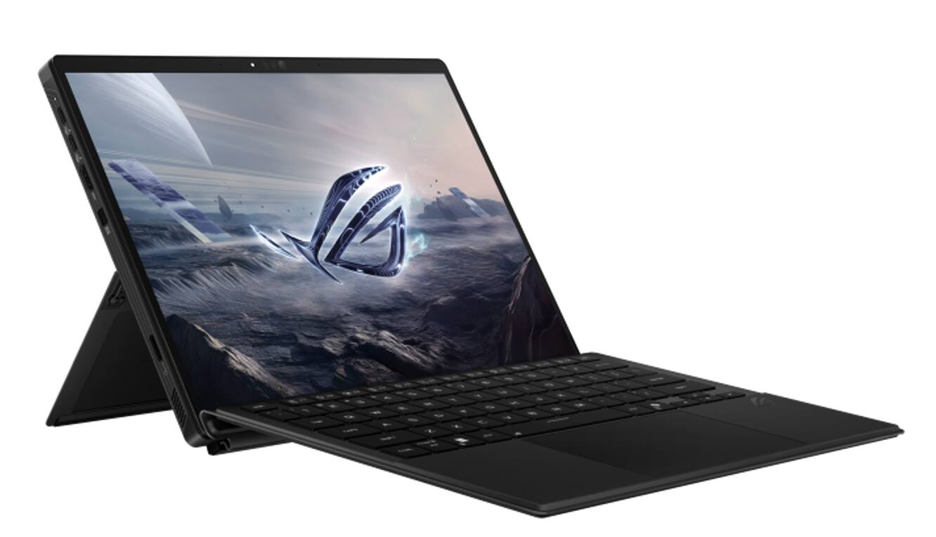 Alt View 7. ASUS - ASUS ROG Flow 2-in-1 Laptop 13.4 WQXGA Display (AMD AMD Ryzen AI MAX  395, 32GB LPDDR5X, 1TB SSD, Win 11 Pro) - Off Black.