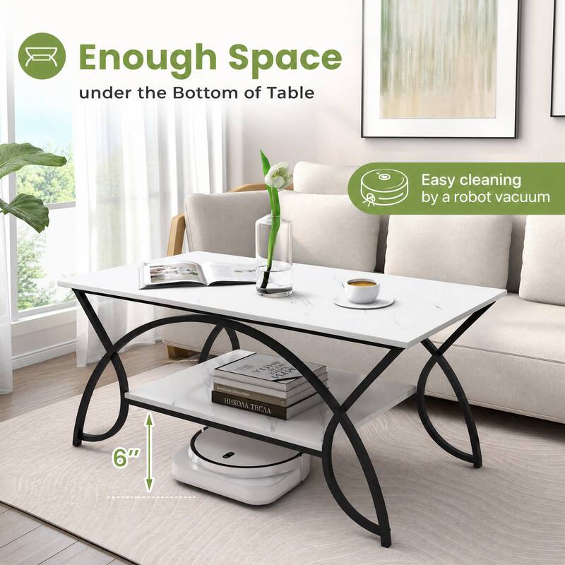 Enough Space under the Bottom of Table  
Easy cleaning by a robot vacuum  
WAW Dependage  
6"