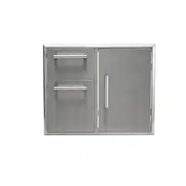 Coyote Outdoor Living - 31" Access Door & Double Drawer Combo - Stainless Steel