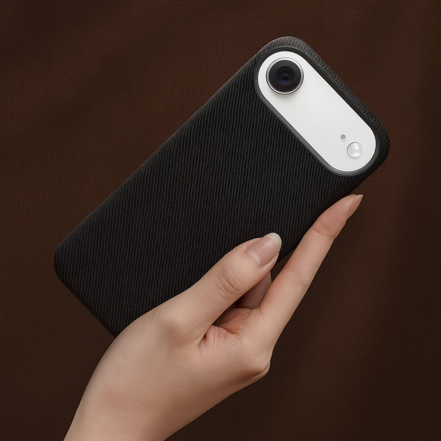 Alt View 1. SaharaCase - Apple iPhone Air Suede Leather Case | Premium Suede Finish | Smooth Grip | Precise Cutouts - Black.