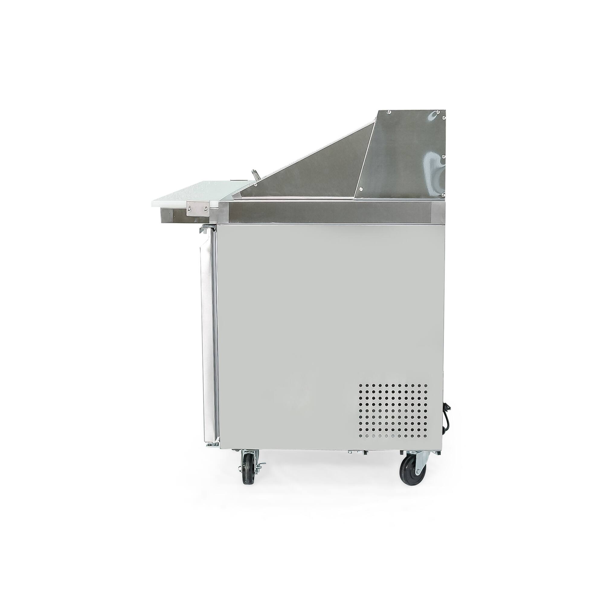 Alt View 7. Magic Chef - Commercial 7.6 cu. ft. Mega Top Prep Table Refrigerator in Stainless Steel - Stainless Steel.