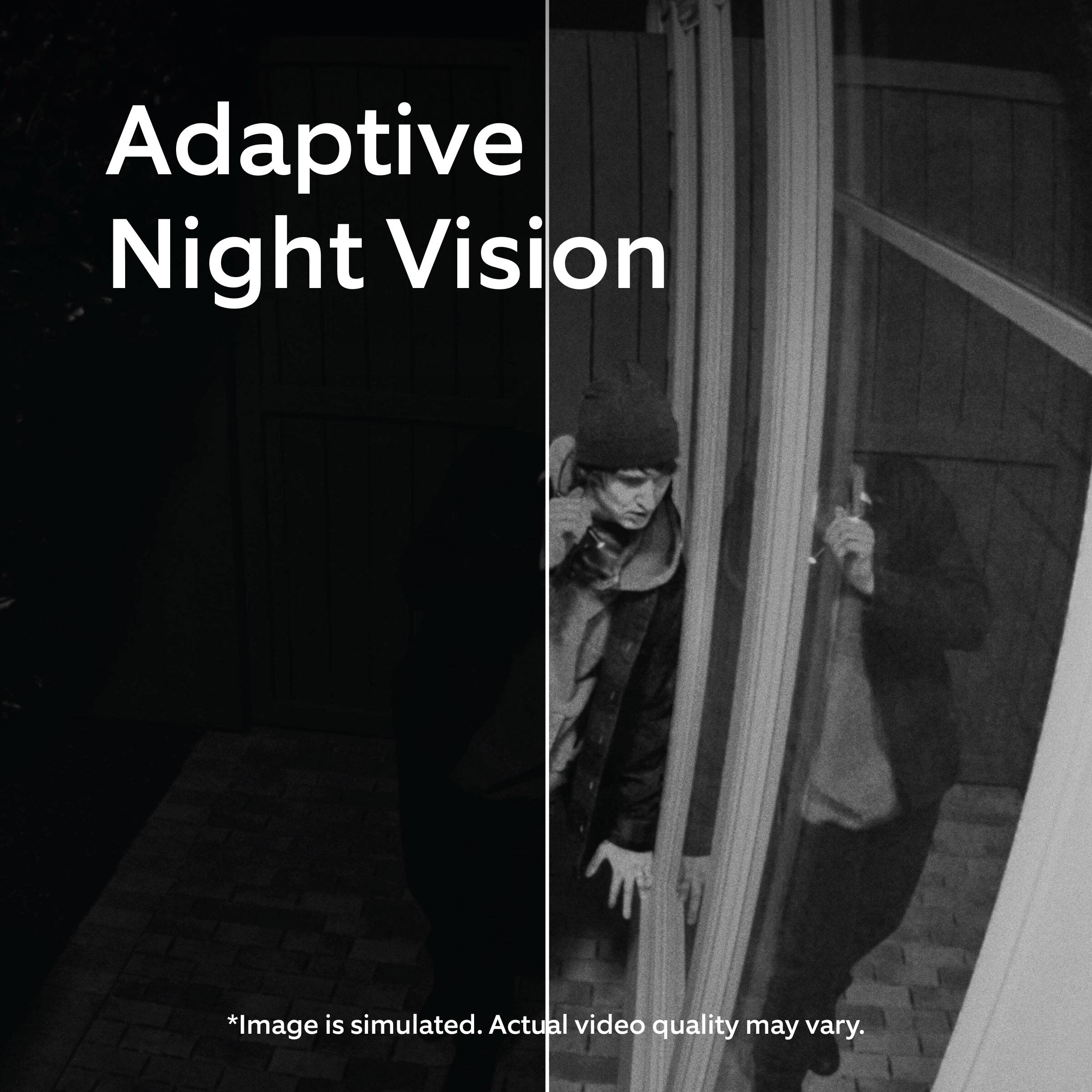 Adaptive Night Vision

*Image is simulated. Actual video quality may vary.