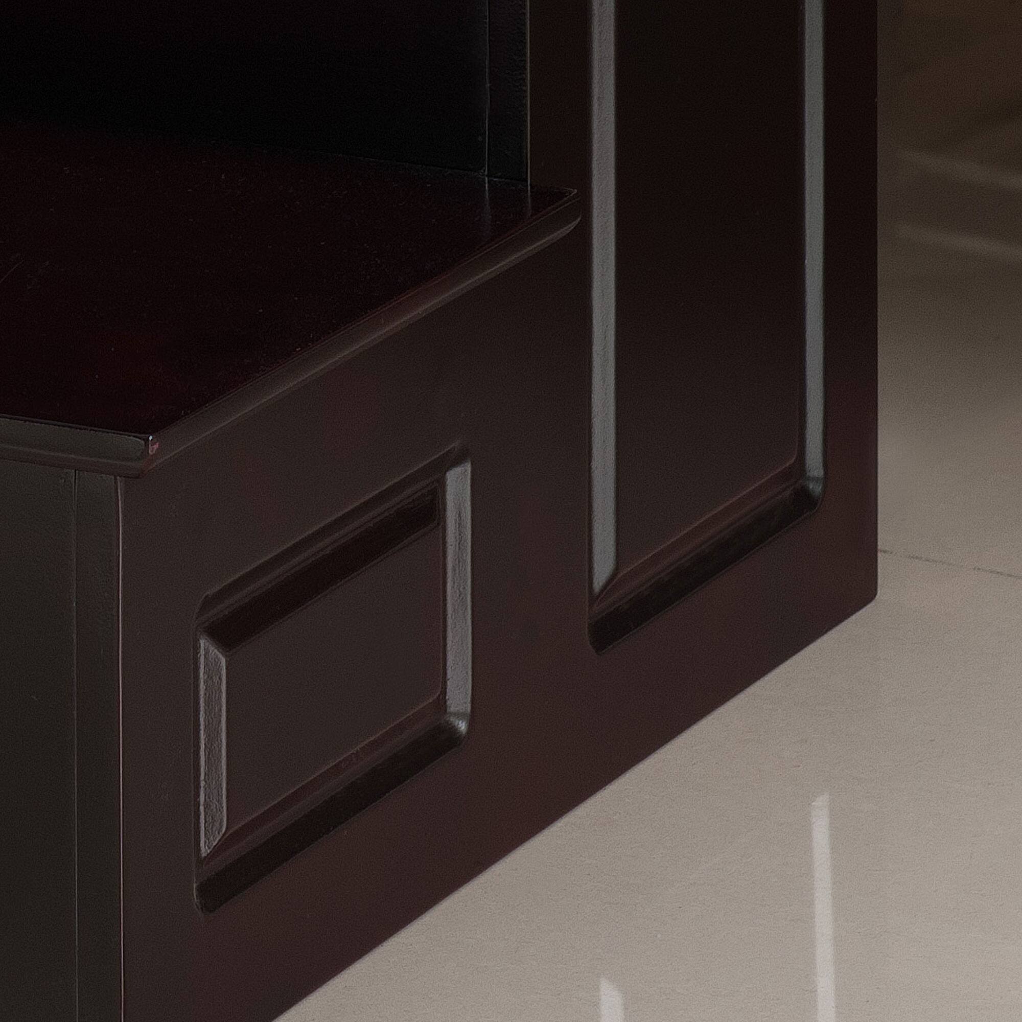 Alt View 3. Kings Brand Furniture - Kings Brand Furniture Courtney Wood Bedroom Step Stool – 2-Step Design for Kids, Adults & Home Storage - Cherry.