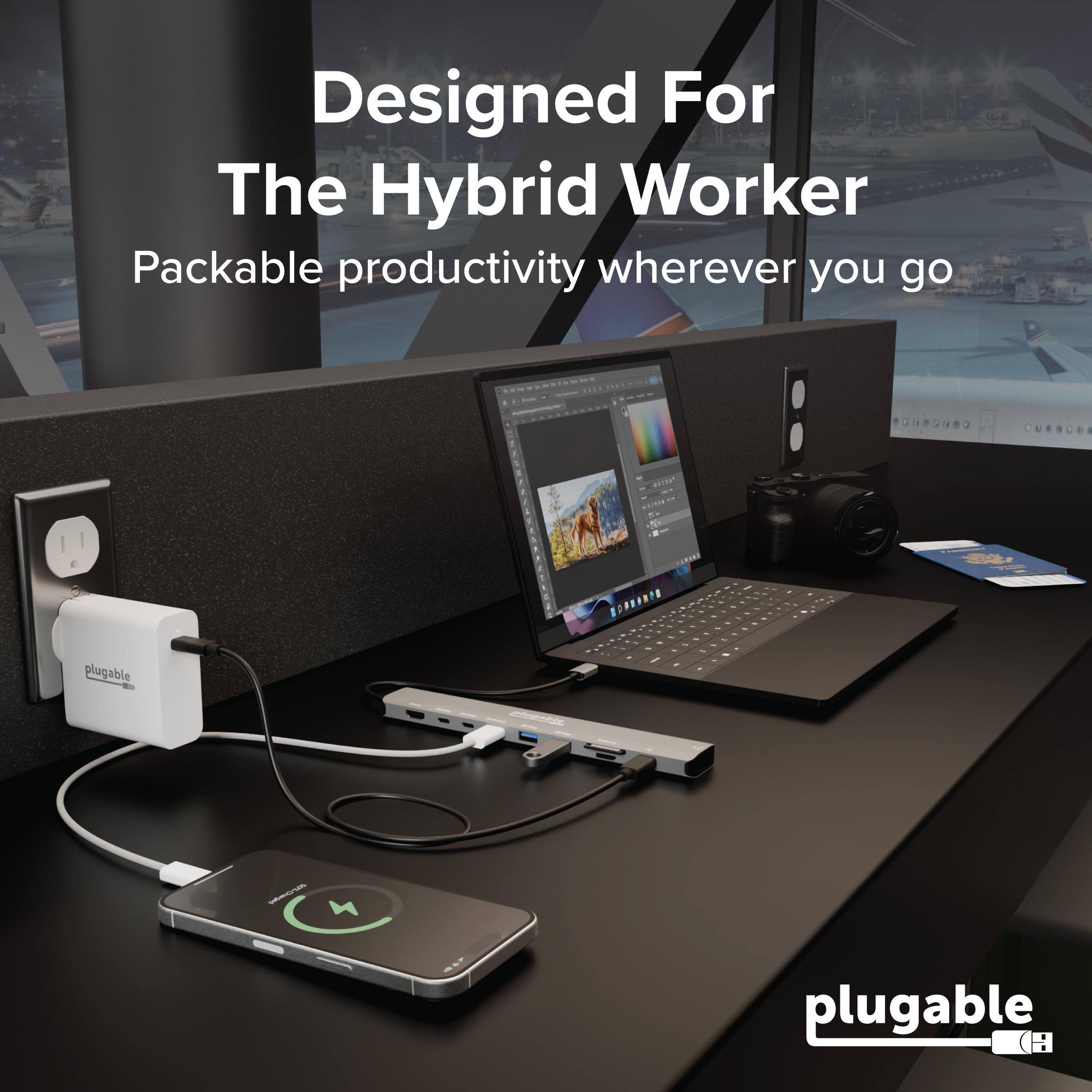 Designed For The Hybrid Worker  
Packable productivity wherever you go  

plugable
