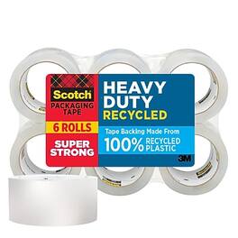 Scotch - Heavy Duty Packing Tape, 1.88" x 54.6 yds., 6/Pack - Clear