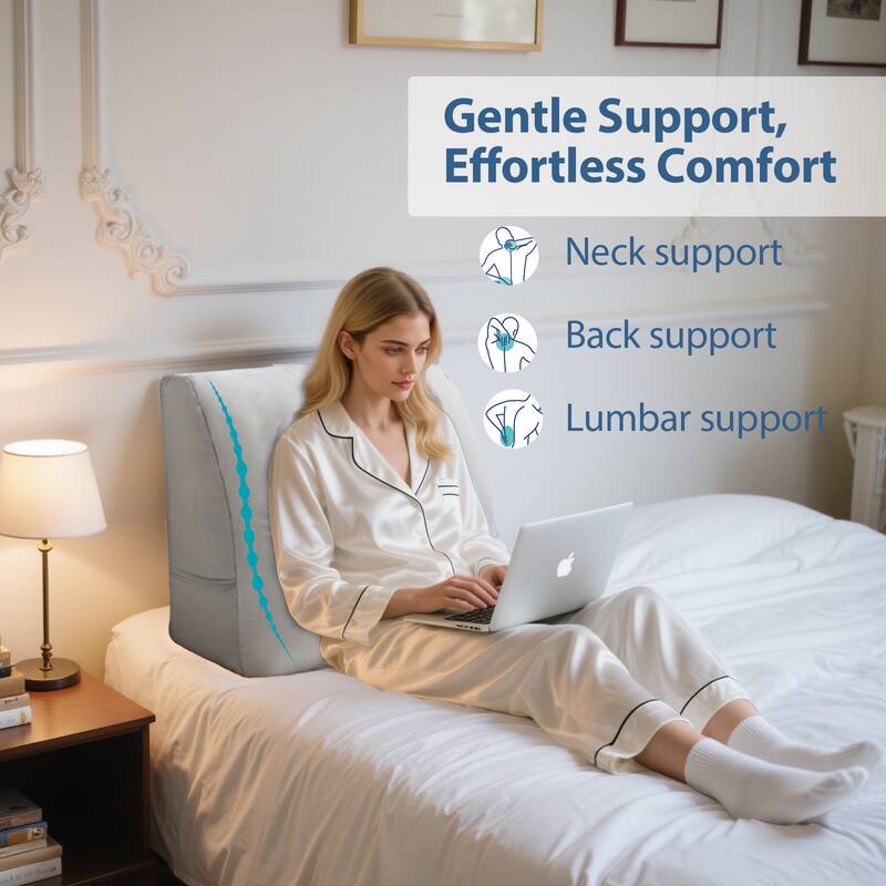 Gentle Support, Effortless Comfort

- Neck support
- Back support
- Lumbar support