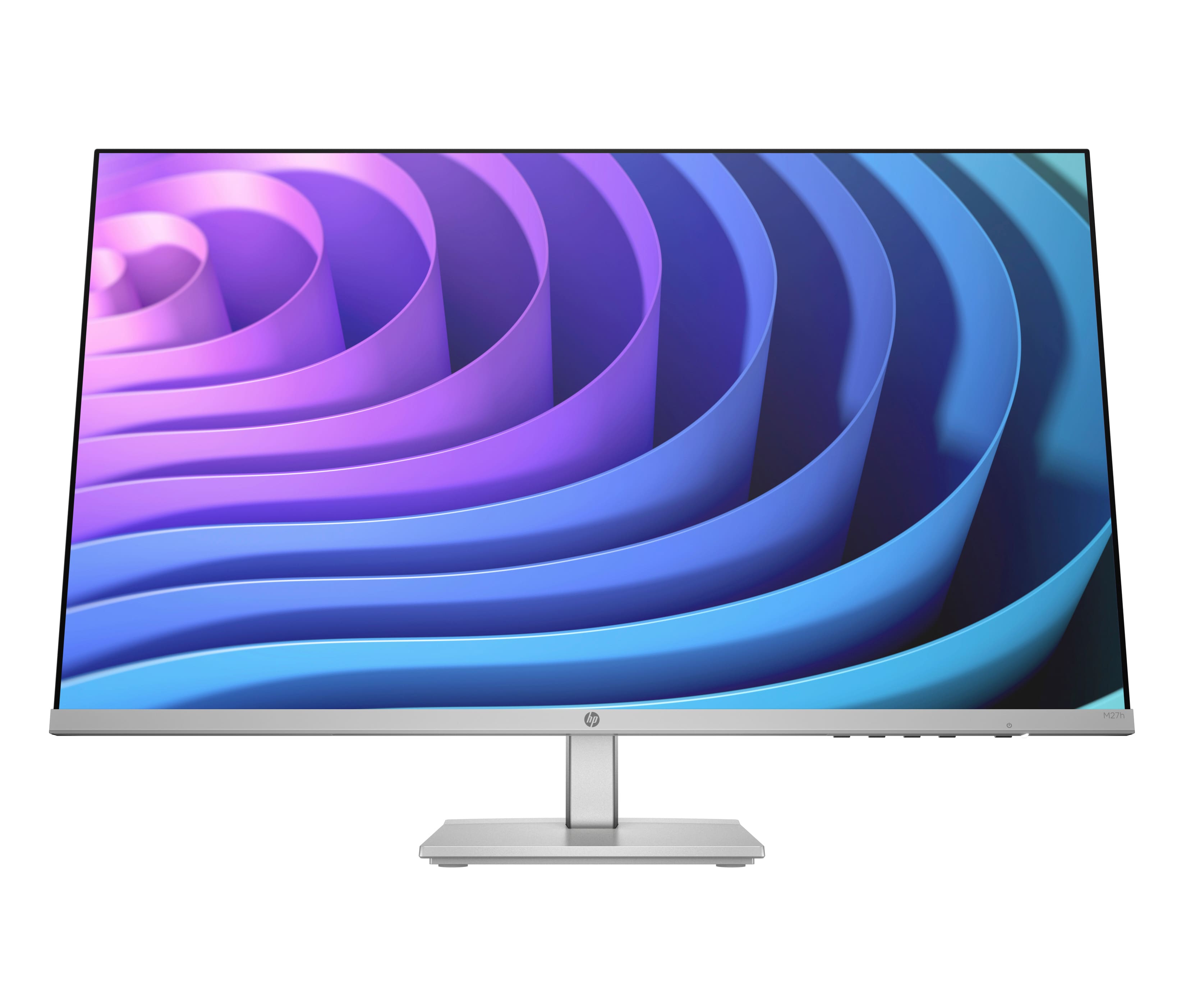 HP - 27" IPS LED FHD FreeSync Monitor with Adjustable Height (HDMI, VGA) - Silver & Black - Front_Zoom