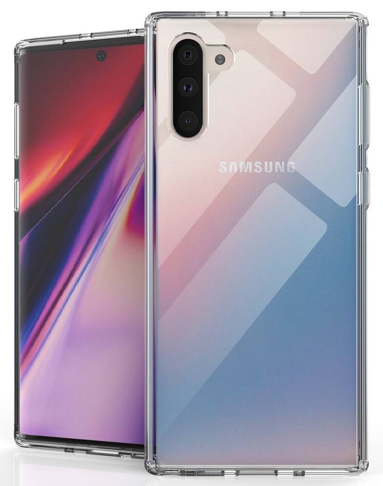 Front. Nakedcellphone - Clear Case for Samsung Galaxy Note 10 - Clear.