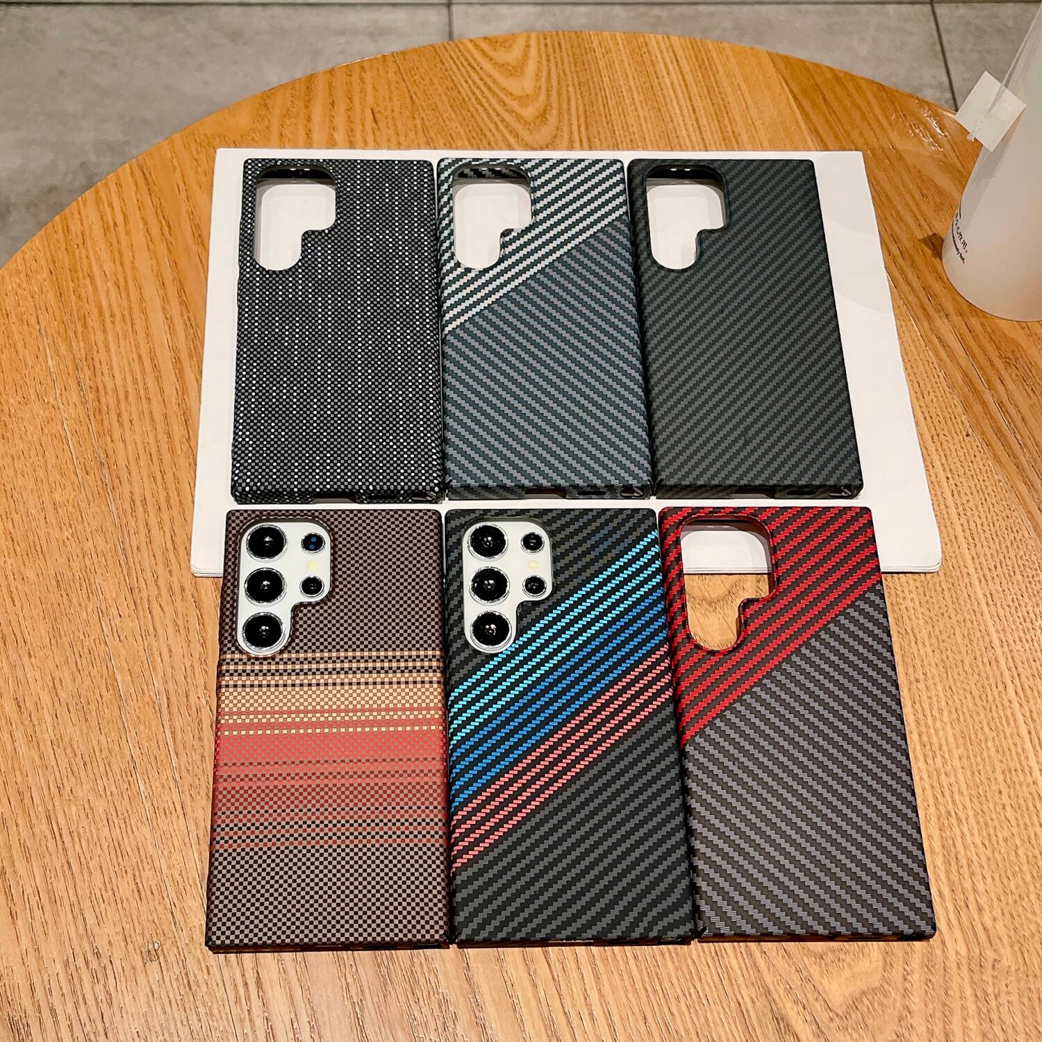 Alt View 4. Dteck - Magnetic Case for Samsung Galaxy S24 Ultra,Mag Safe Compatible,Ultra-Slim Carbon Fiber Texture Hard Shell Cover - F.