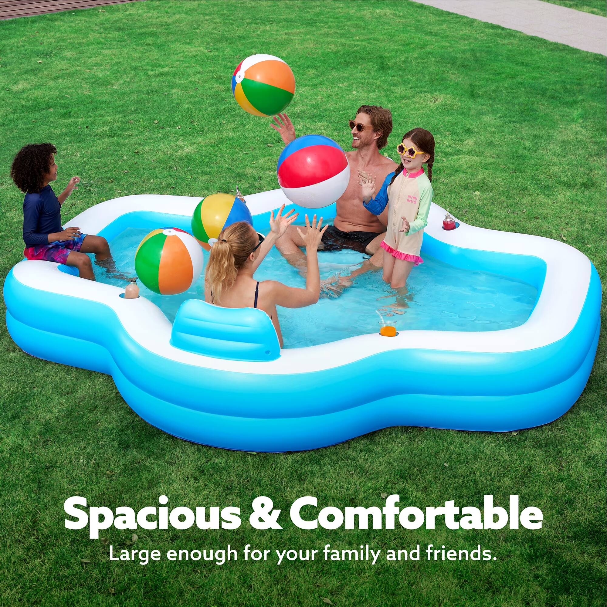 Spacious & Comfortable  
Large enough for your family and friends.