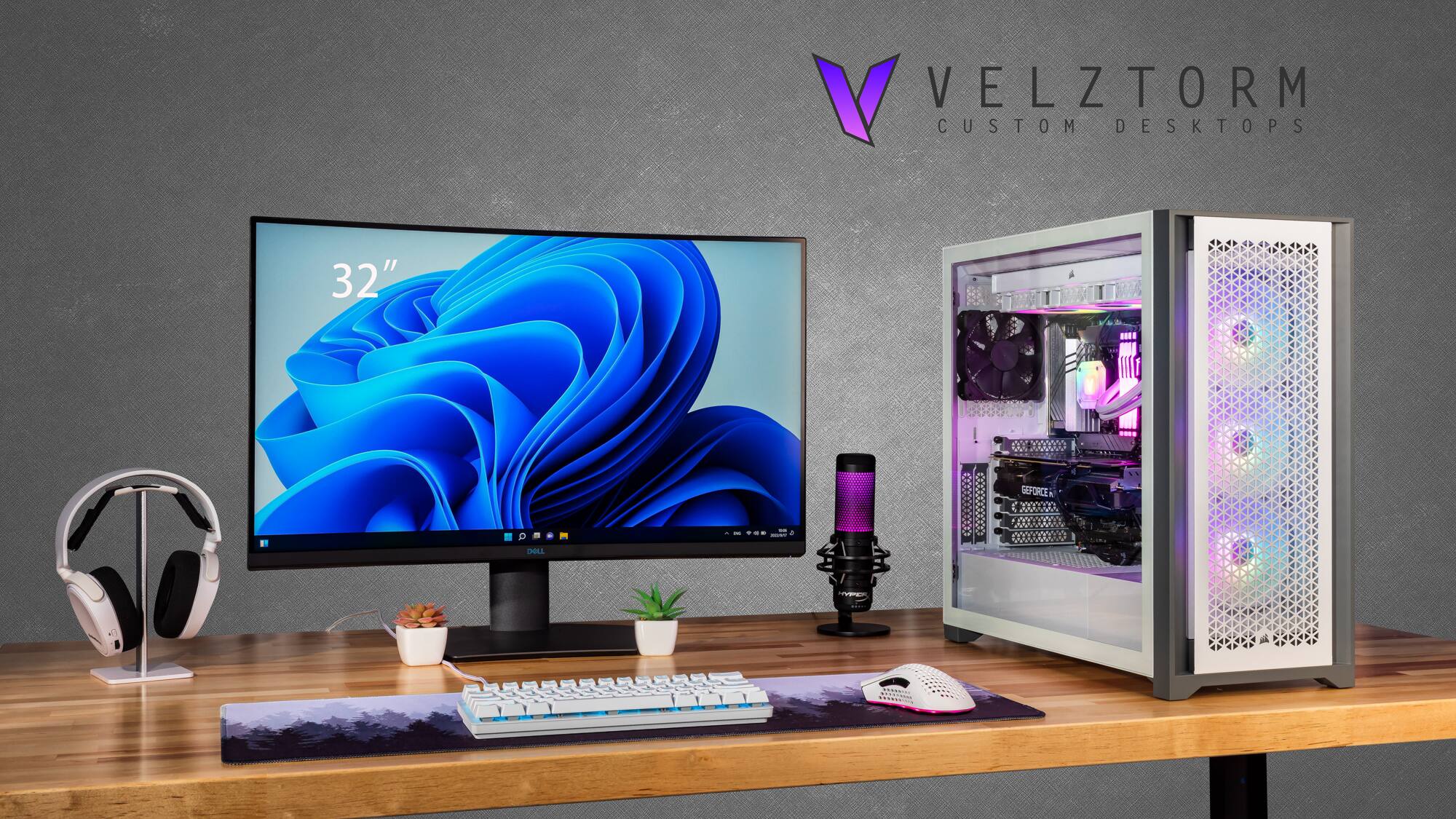 VELZTORM CUSTOM DESKTOPS

32" MONITOR

DELL