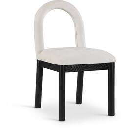Meridian Furniture - Conrad Cream Velvet Dining Chair - Beige