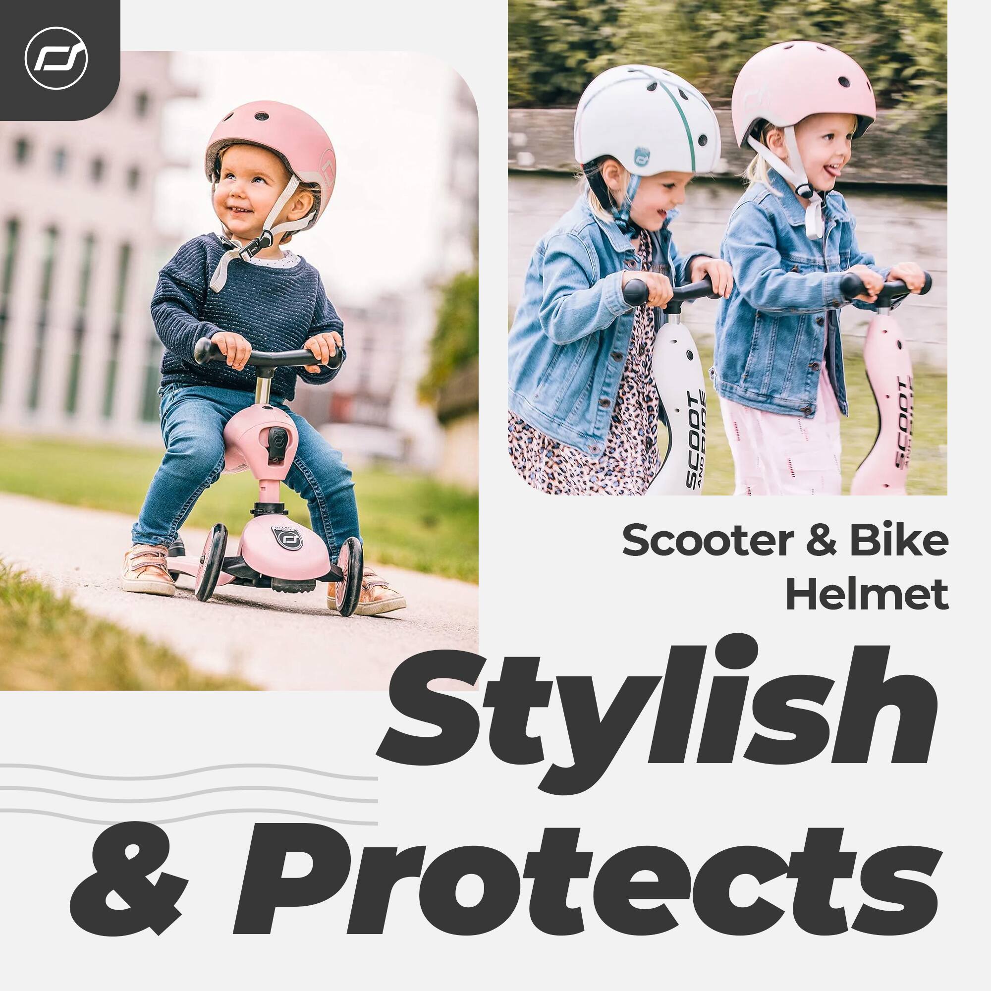 Scooter & Bike Helmet  
Stylish & Protects