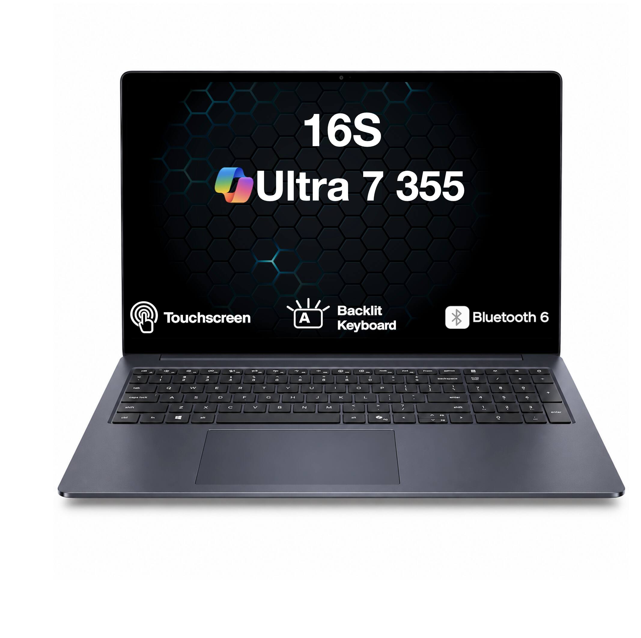 Dell 16S Laptop 16.0 WUXGA Display (Ultra 7 355, 16GB, 512GB SSD, Win ...