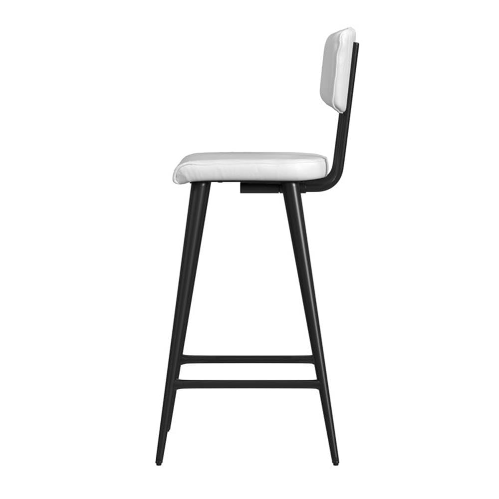 Alt View 2. Butler Specialty - Saddle Leather Rectangular 26" Counter Stool - White.