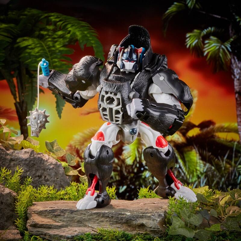 Alt View 7. Hasbro - Transformers Vintage Beast Wars Action Figure | Optimus Primal - Black.