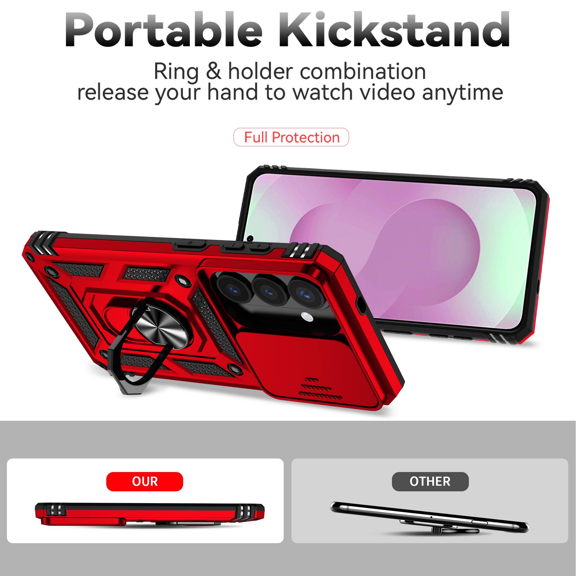 Portable Kickstand  
Ring & holder combination release your hand to watch video anytime  
Full Protection  

OUR  
OTHER