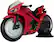 Angle. McFarlane Toys - DC Multiverse Red Hood's Sportsbike (Red Hood: Outlaw) Vehicle.