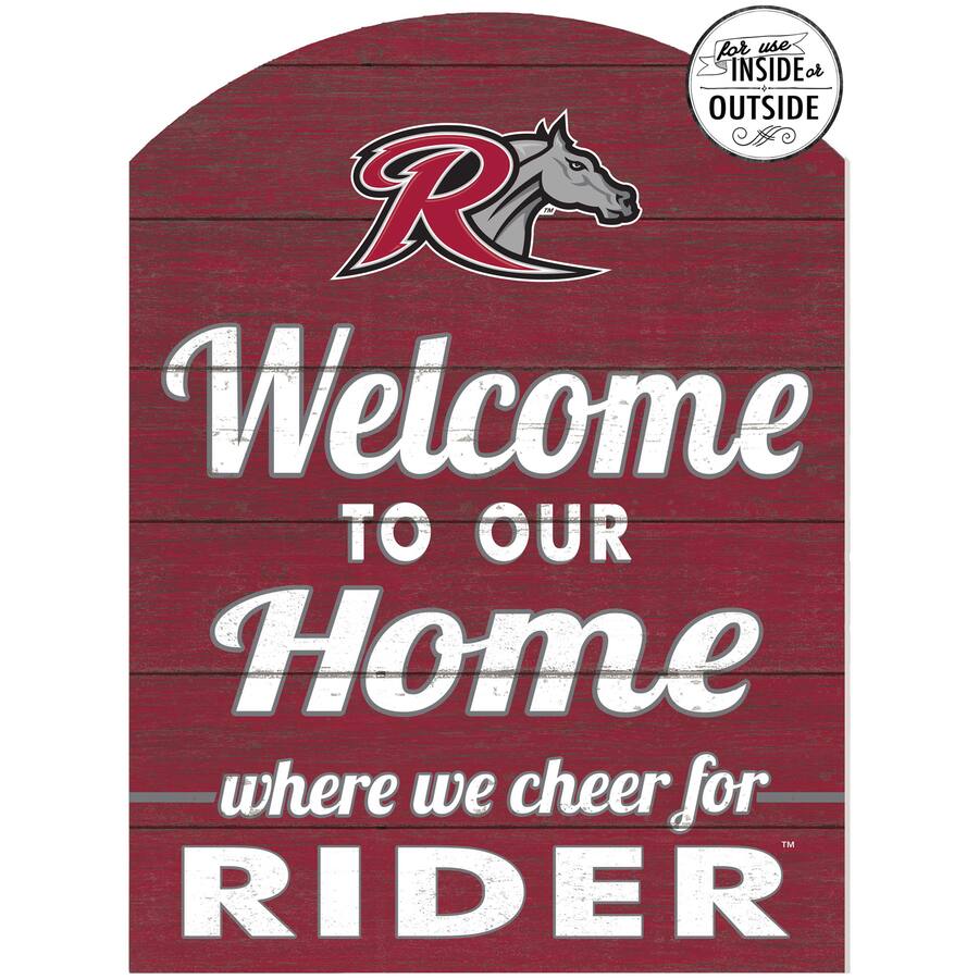 Eyelets Rider Sign Jardine Rider Broncs 16'' x 22'' Indoor/Outdoor Marquee Sign Maroon ...
