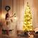 Alt View 14. Costway - 6FT Gold Tinsel Tree Slim Pencil Christmas Tree - Champagne.