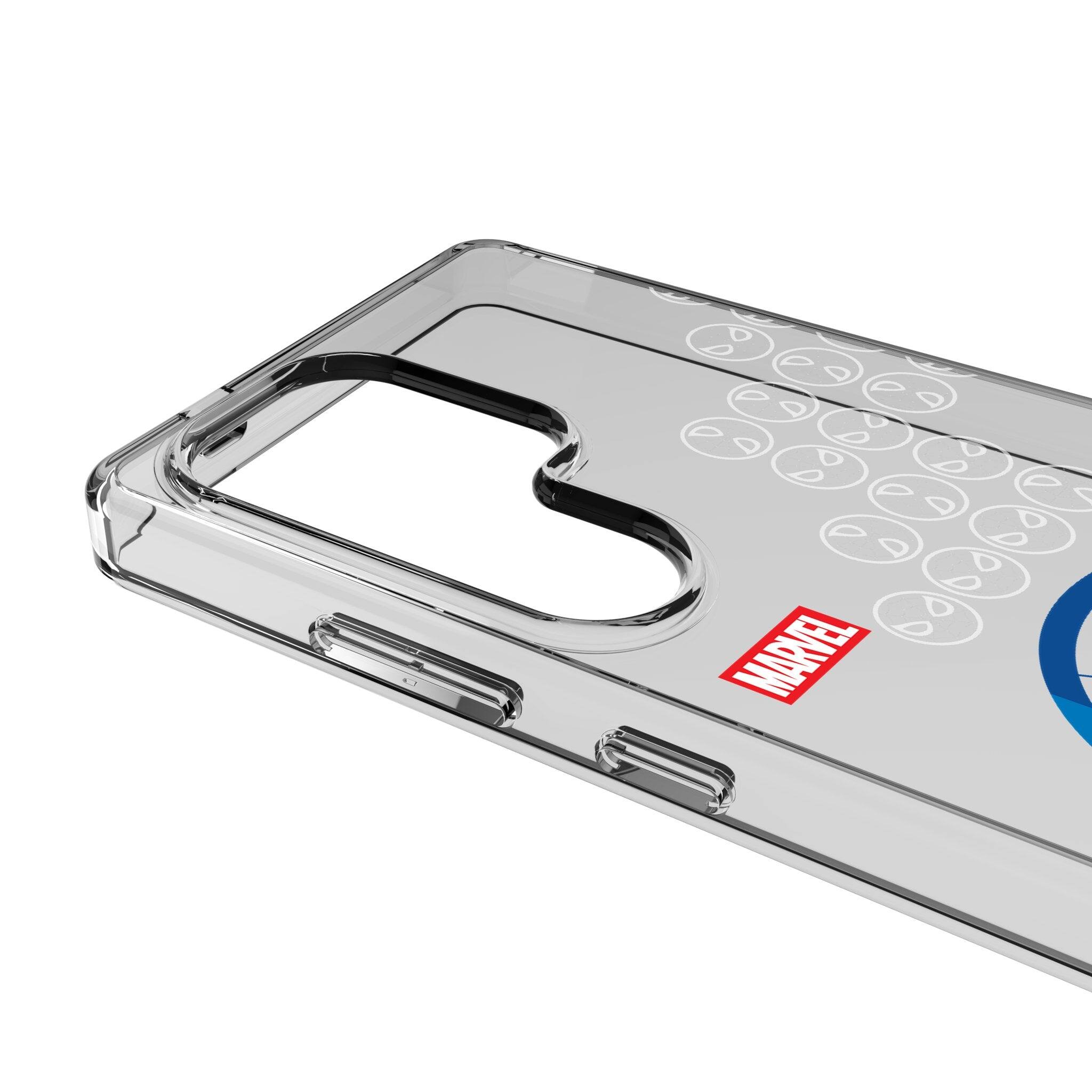 Left. Keyscaper - Marvel Sigil Clear Phone Case - Samsung Galaxy S24 Plus - Spider-Man.