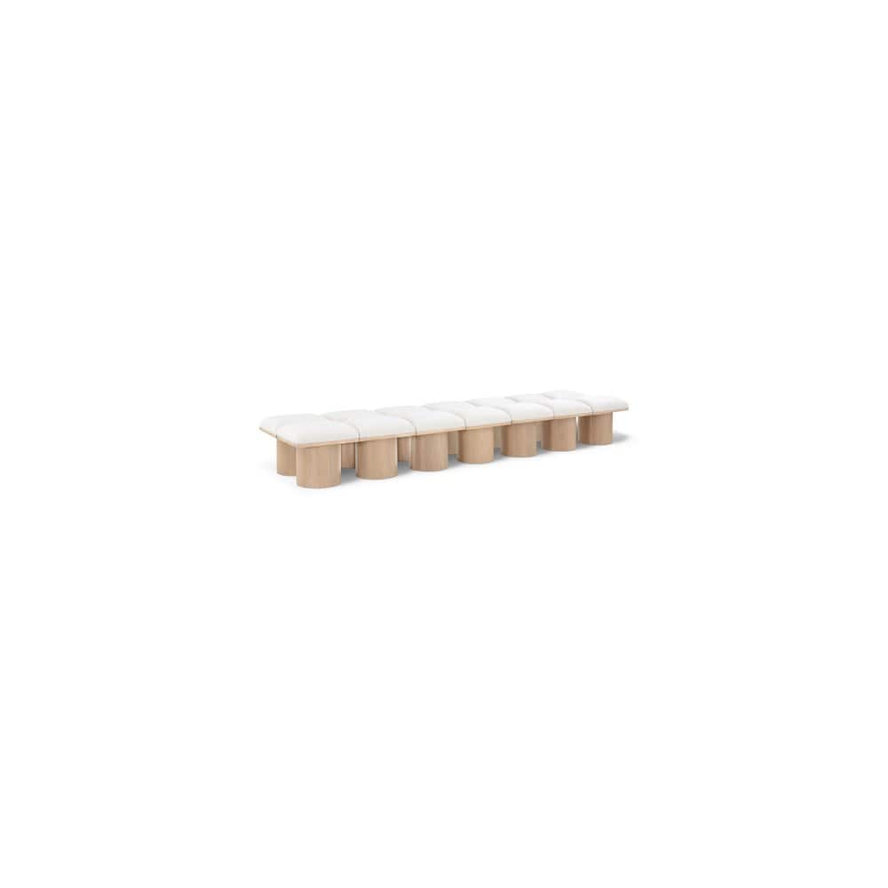 Meridian Furniture - Pavilion Cream Boucle Fabric Bench - Beige price history on PriceWatchPro