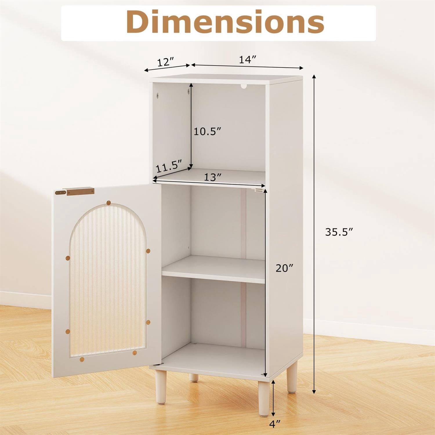 Dimensions: 12" x 14" x 10.5" x 11.5" x 13" x 35.5" x 20" x 4"