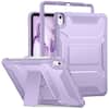 Front. DTTO - iPad Air 11 Case for M3/M2 (2024-2025), iPad Air 5th/4th Gen (2022/2020), with Screen Protector & Kickstand - Taro Purple.