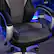 Alt View 15. X Rocker - Rogue Sound Office Chair with Fixed Arms and 2.0 Bluetooth - Gray and Black.