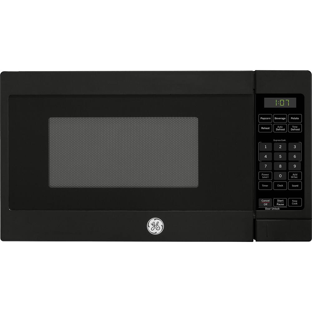 1:07 Popcorn Beverage Potato Reheat Auto Defrost Time Defrost 1 2 3 4 5 6 7 8 9 Power Level 0 Add 30 Sec Timer Cancel Start Door Unlock Time Cook