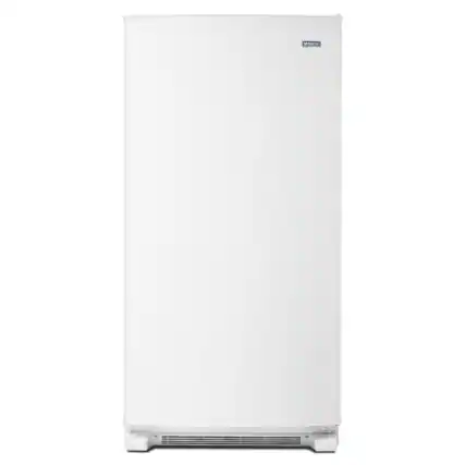 Front. Maytag - 20 Cu. Ft. Frost Free Upright Freezer with LED Lighting - White.