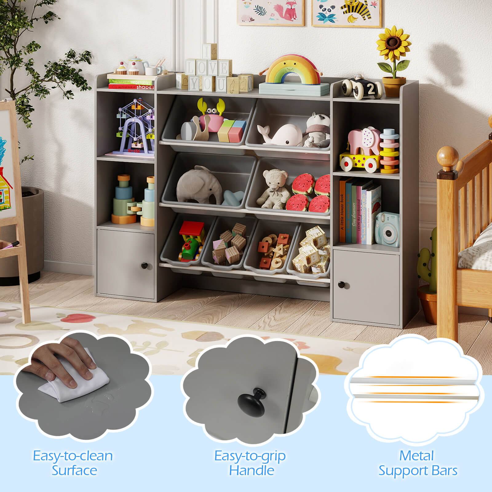 Aa hOps I 0 V E Y . 0 U d ! 2 Go TV futard plns Y : . : I ! oen 5 I 1

Easy-to-clean Surface  
Easy-to-grip Handle  
Metal Support Bars