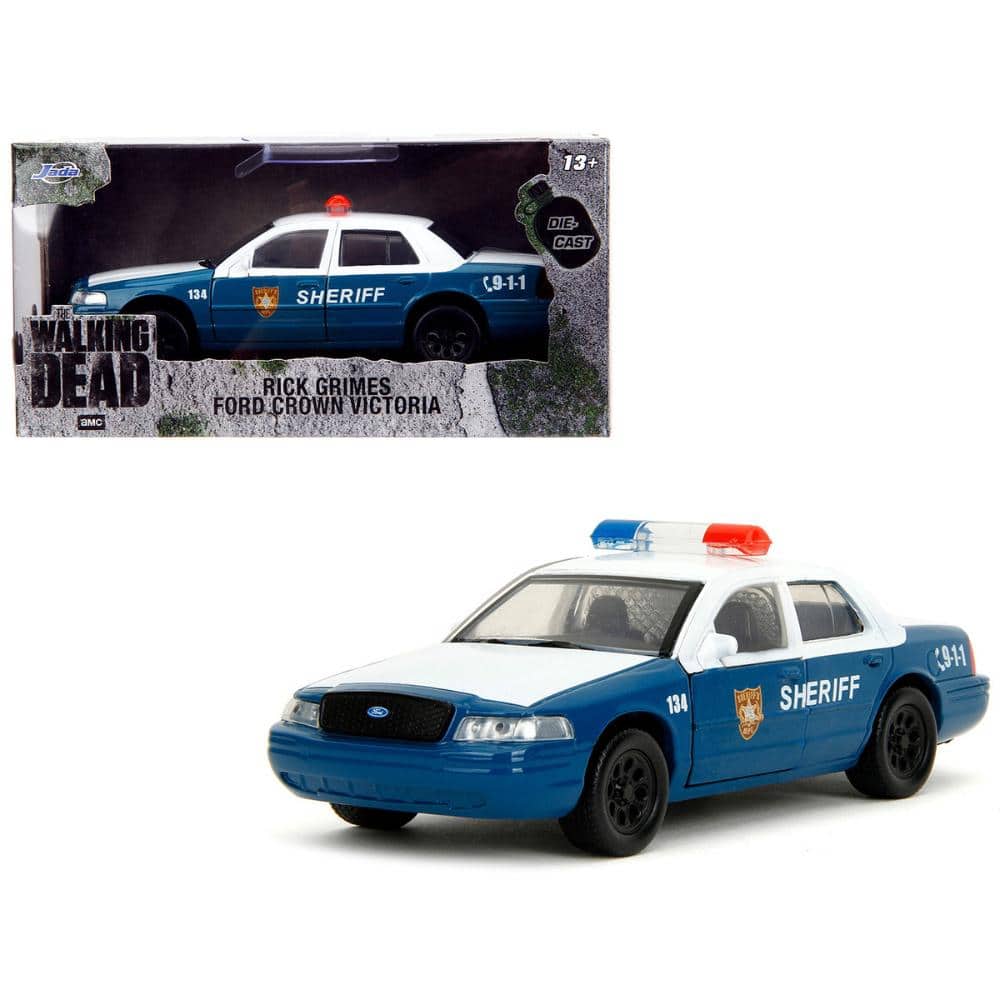 Jada - Rick Grimes' Ford Crown Victoria Sheriff Blue/White – The Walking Dead (2010–2022) Hollywood Rides 1/32 - Blue and White