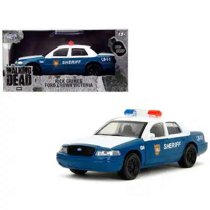 SHERIFF, 134, DIE CAST, 13+, C9-1-1, WALKING DEAD, FORD, CROWN VICTORIA, RICK GRIMES, OME, 1911