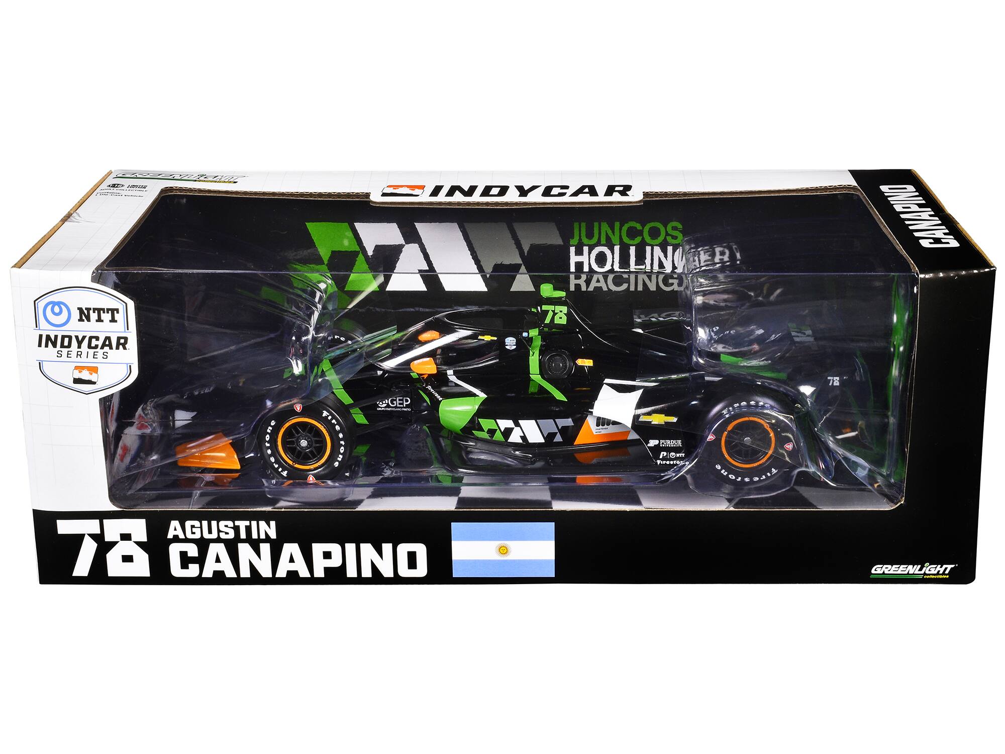NTT INDYCAR SERIES  
JUNCOS HOLLINER RACING  
78 AGUSTIN CANAPINO  
GEP  
PIRELLI  
GREENLIGHT