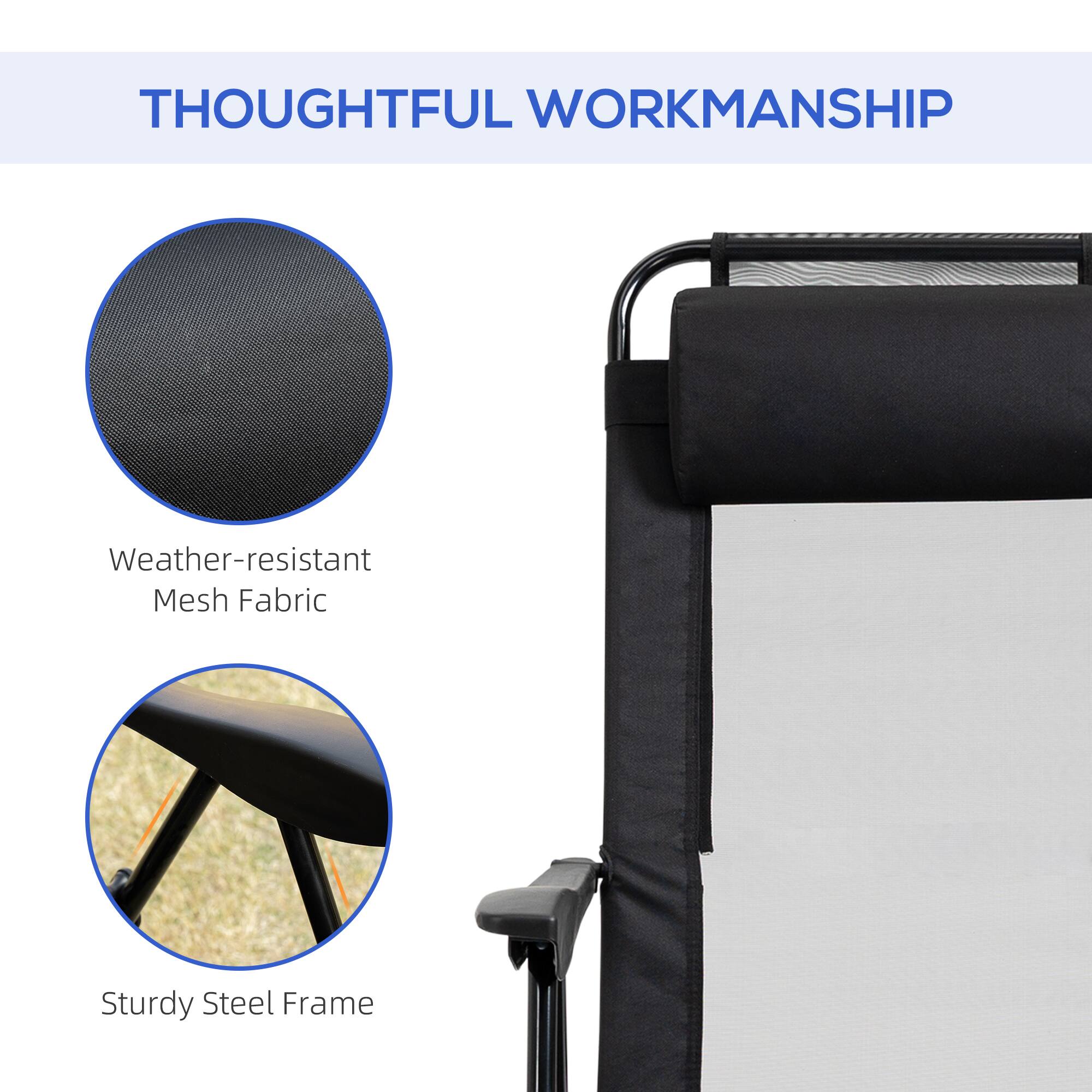 THOUGHTFUL WORKMANSHIP
Weather-resistant Mesh Fabric
Sturdy Steel Frame