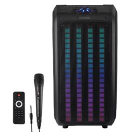 iQ Sound - 2 x 6.5" Sound Traveler Portable Backpack Speaker w TWS, LED Lights